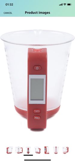 Digital Kitchen Electronic Measuring Cup 600ml Food Scale Weighing Water  Milk Flour Tool with LCD Temperature and Weight Display for Sale in  Brooklyn, NY - OfferUp