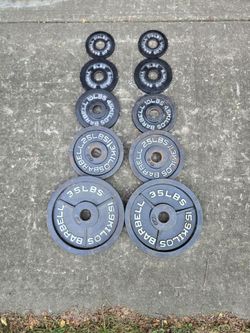 155lb Olympic Weight Plates Set