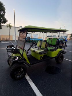 Six seater golf cart