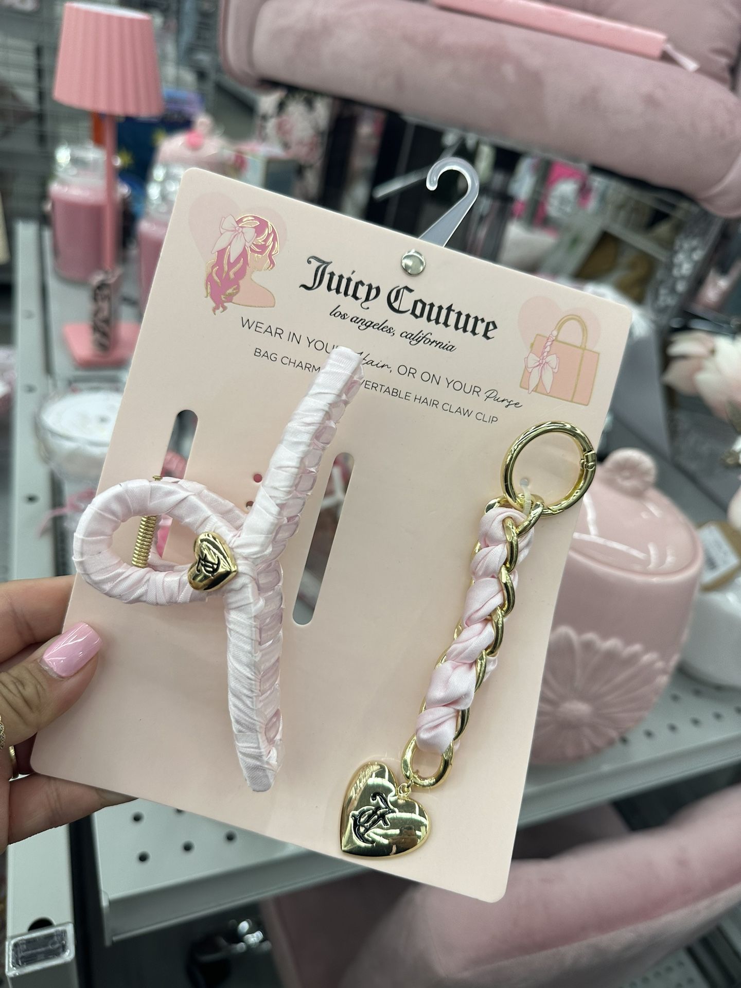 Juicy couture Hair Clip & Bag Charm
