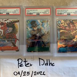 PSA 10 : 2023 One Piece 3rd Anniversary WINNER 3 Brothers Luffy Sabo Ace Sequential