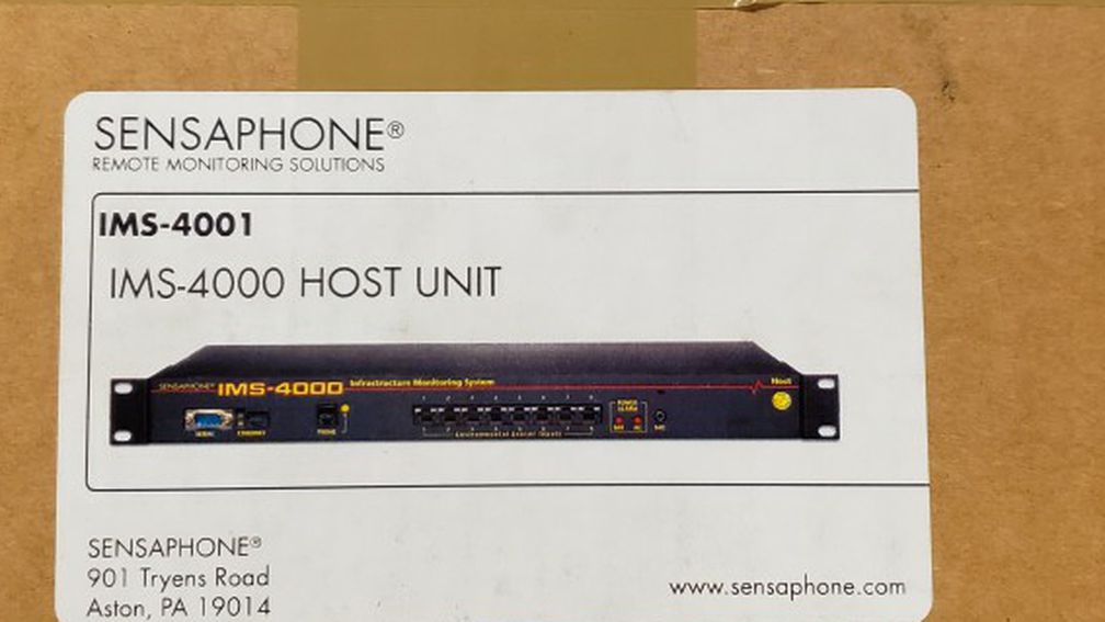 Sensaphone IMS-4001 Host Unit & IMS-4002 Node Unit Remote Monitoring Solutions.