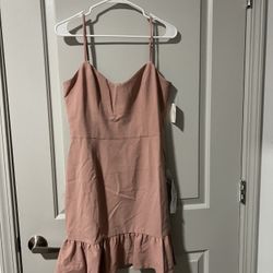 Blush Colored Mini Cocktail Dress