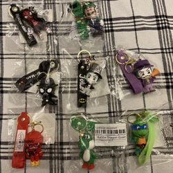 Spider-Man & Mix Keychains $8ea.
