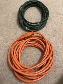 Two extension cords