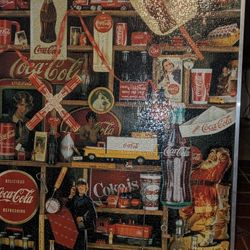 Vintage  Coca Cola Puzzle Board! All Pieces!