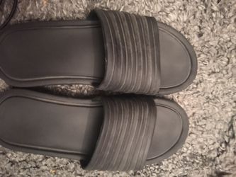 adidas All Black Slides Size 10 Mens