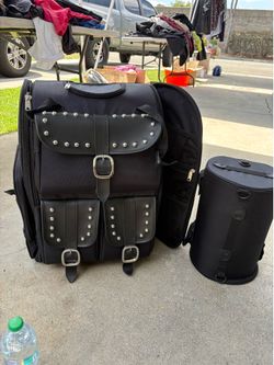 Leather Bag for motorcycle