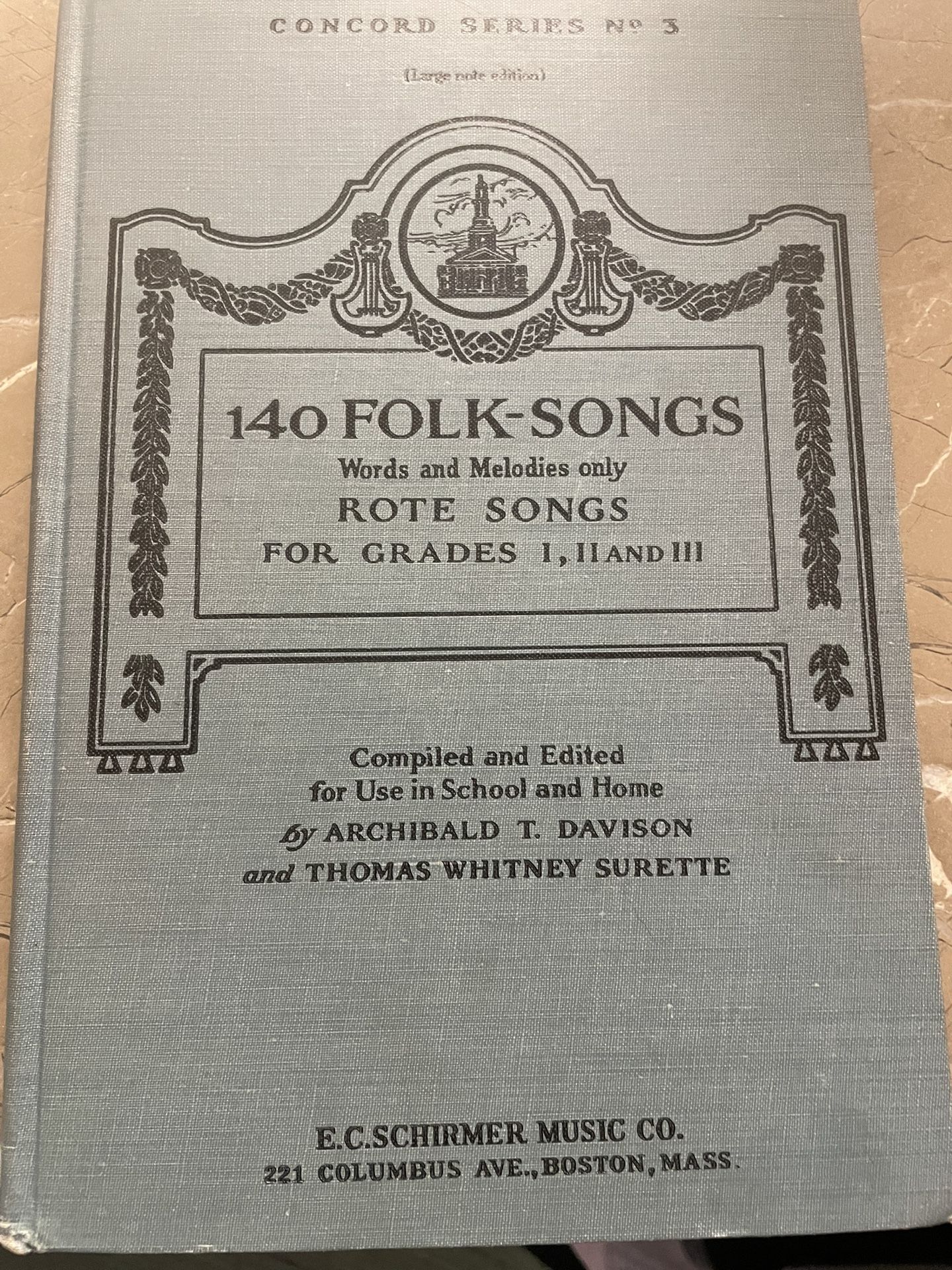 Book Vintage Folk Songs Primer 1944