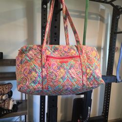 Vera Bradley Quilted Duffel Bag – Floral Pattern