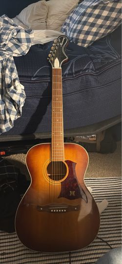 Vintage 1969/70 Harmony H167 Acoustic Guitar, Red Sunburst, Solid Spruce/Birch
