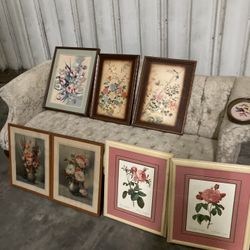 Beautiful antique wall hanging pictures $15 each