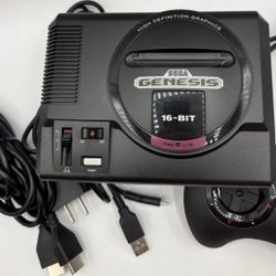 OEM Sega Genesis Mini Classic Console MK-16000 w/ (1) Controller & Cables, Tested_