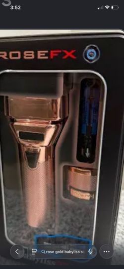 Baby liss fx one rose gold double barrel shaver