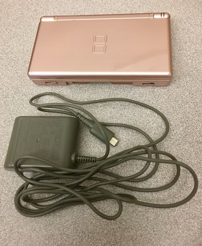 Nintendo DS lite light pink used game system with charger