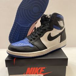 Nike Air Jordan 1 Retro High Royal Toe 555088-041 - Mens Size 9 VNDS