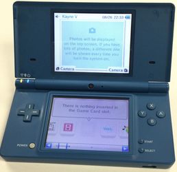Blue Nintendo DSI Handheld System Includes Charger