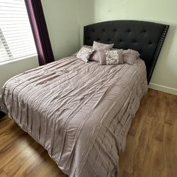 Queen Bedroom Set (Bed Frame, Dresser, and Nightstands)