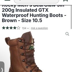 Rocky Gore-tex Hunting Boots and WP /INS. coveralls