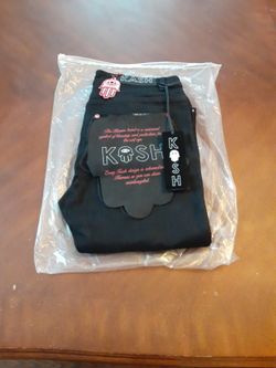 KASH DENIM PAINT AND CRYSTAL SPLATTERED DENIM- BLACK

