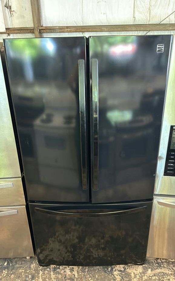Kenmore Black French Door Fridge - Great Condition, Spacious Interior