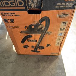 Ridgid 16 Gal. 5.0 Peak HP NXT Shop Vacuum Wet Dry Vac with General Debris Filter, Locking Hose and Attachments HD1640 