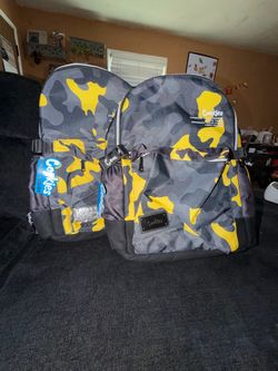 2X Cookies Smell Proof Yellow Camo Backpack