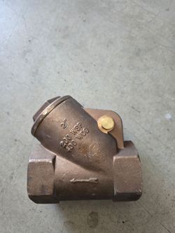 United 2 inch Brass Y Check valve 200 WSP 400 WOG