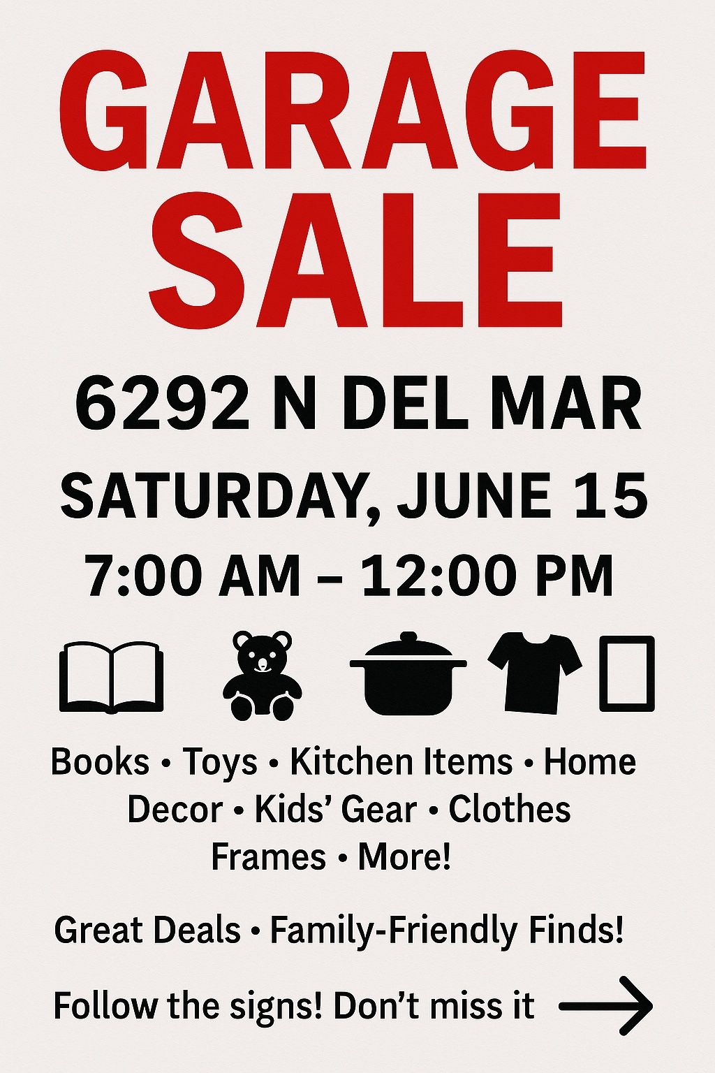 Yard/Garage Sale