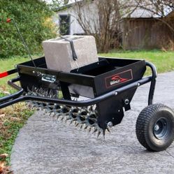 Tow Behind Combination Aerator Spreader Brinly As2-40bh-p