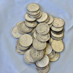 Roll Of 90% Silver Roosevelt Dime Coins 