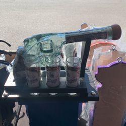 Los Angeles Dodgers 6 Shoot Glass Display 