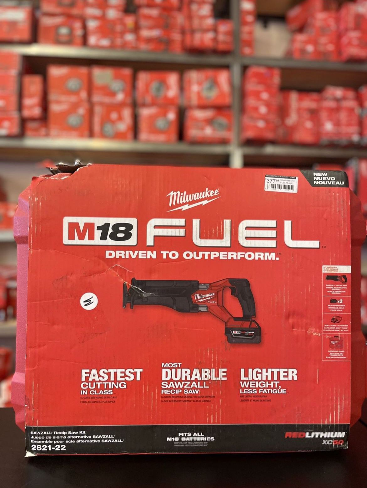 MILWAUKEE 2821-22 M18 FUEL 18V Lithium-Ion Brushless Cordless SAWZALL  Reciprocating Saw Kit w/Two 5.0 Ah Batteries Charger  Hard Case for Sale  in Las Vegas, NV OfferUp