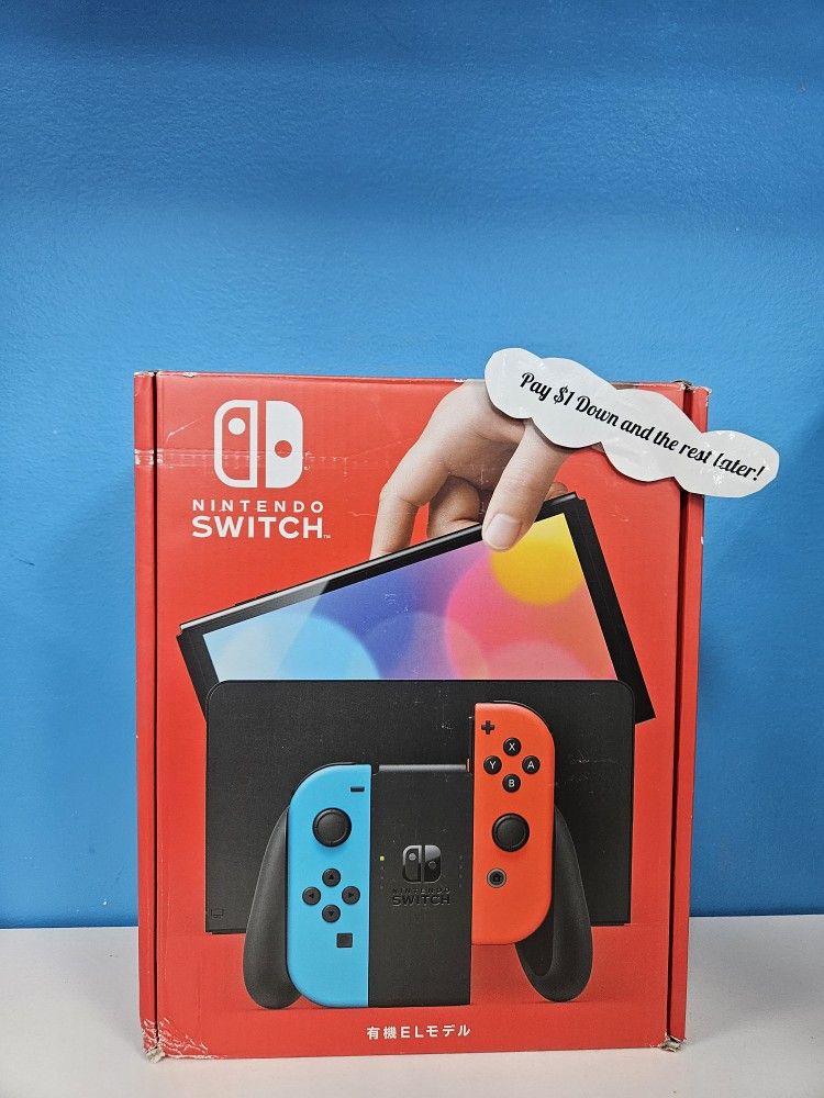 Nintendo Switch OLED Touch Screen Gaming Console - Payments Available - Pay $1 Down To take It home