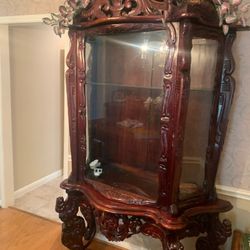 Elegant Mahogany China Cabinet