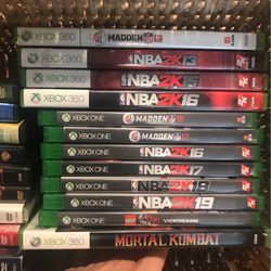 XBOX360 & XBOX ONE Games $5 Each