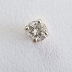Single Diamond Earring 14kt.