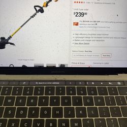 DEWALT FLEXVOLT 60V MAX 16 in. Brushless Cordless Battery Powered String Trimmer $150 TOOL ONLY