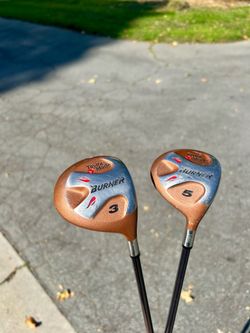 3 wood and 5 wood golf clubs