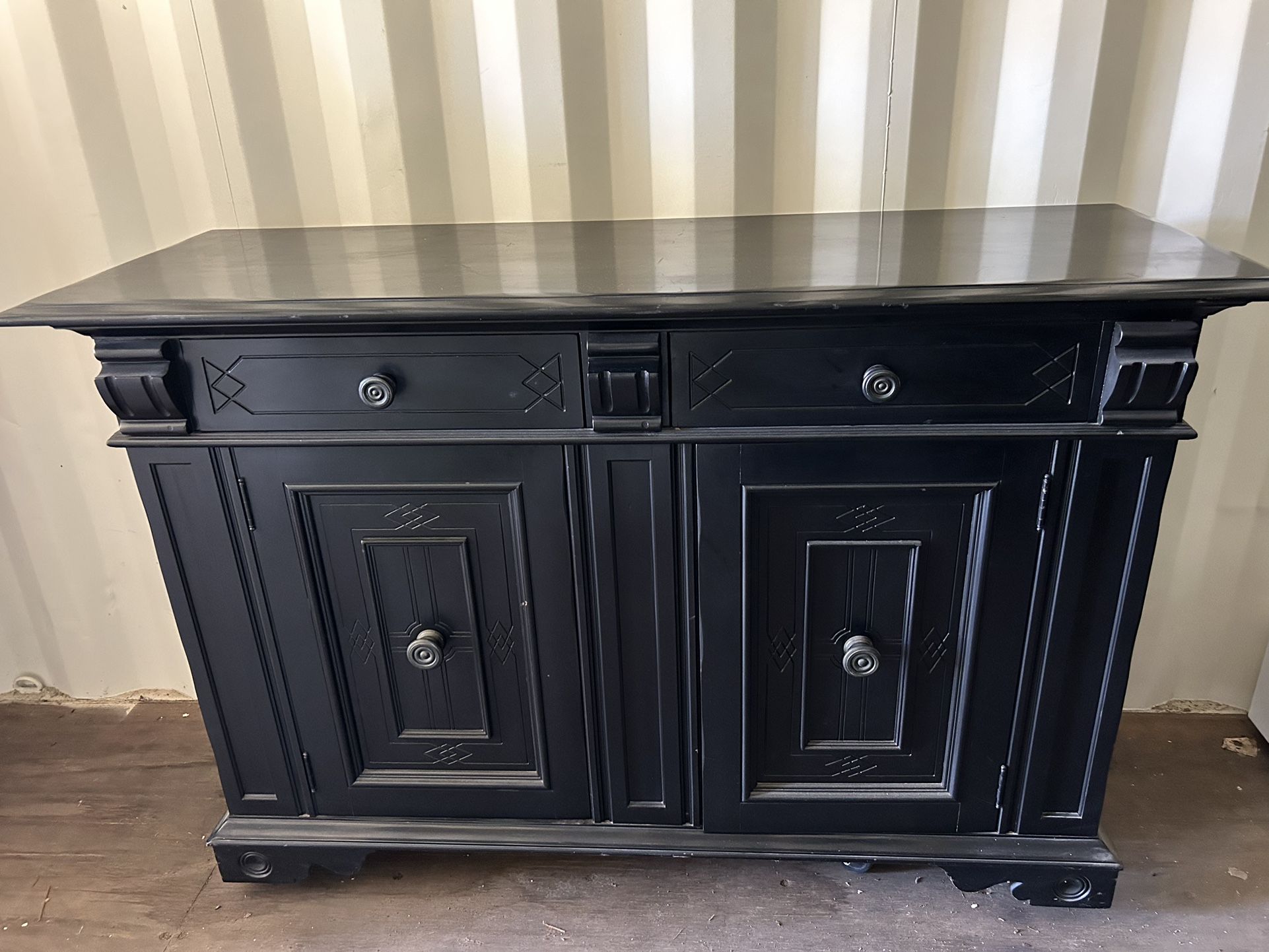 Buffet Cabinet - Black Wood