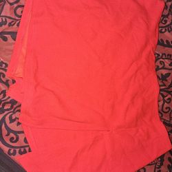 Red Skirt With Shorts Underneath