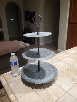 Cupcake Holder 3 tiers galvanized