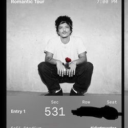 2 BRUNO MARS TICKETS OCT 6 SOFI FOR RAFFLE