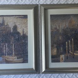 2 Wall Pictures - Sailboats