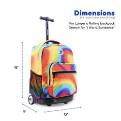  Rolling Backpack for Girls Boys New 