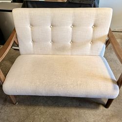 Indoor Bench w/ Walnut Frame