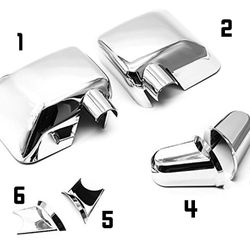Chrome Mirror Cover Kit Left And Right New 