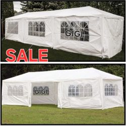 Canopy 🥳 Party Tent Wedding party tent outdoor canopy tent with  side walls white FOR S@LE 30x10