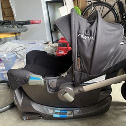 Nuna Pipa RX Car Seat And Base, With Stroller Attachment And Newborn Inserts 