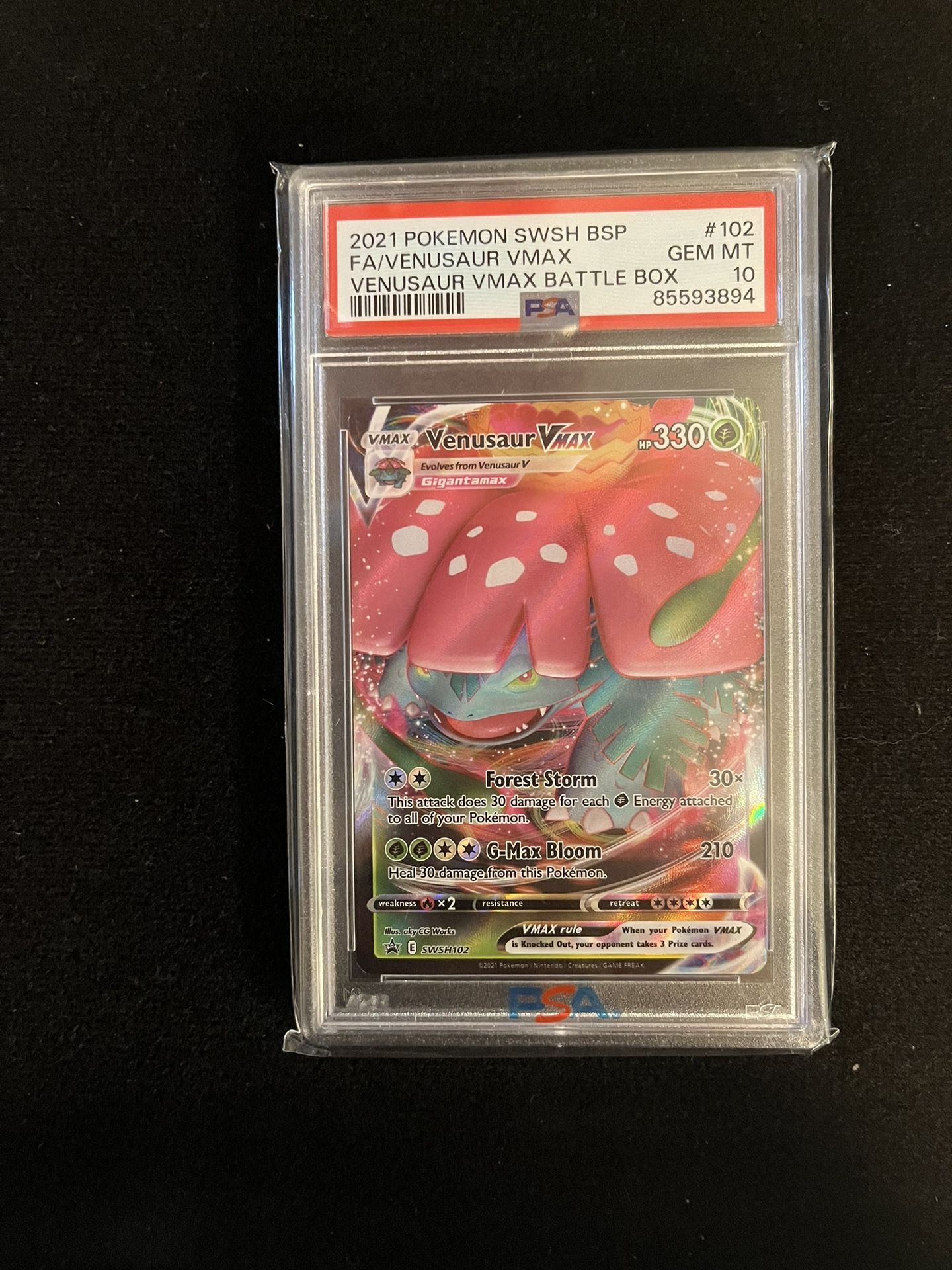 PSA 10 GEM MINT Pokemon Venusaur VMAX SWSH Promo #102 for Sale in Redlands, CA - OfferUp PSA 10 GEM MINT Pokemon Venusaur VMAX SWSH Promo #102 for Sale in Redlands, CA - OfferUp